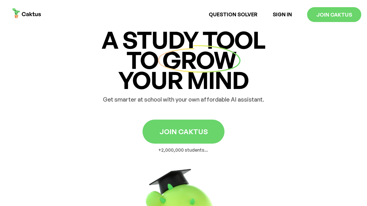 Caktus AI - AI Tools for Education - Appndo