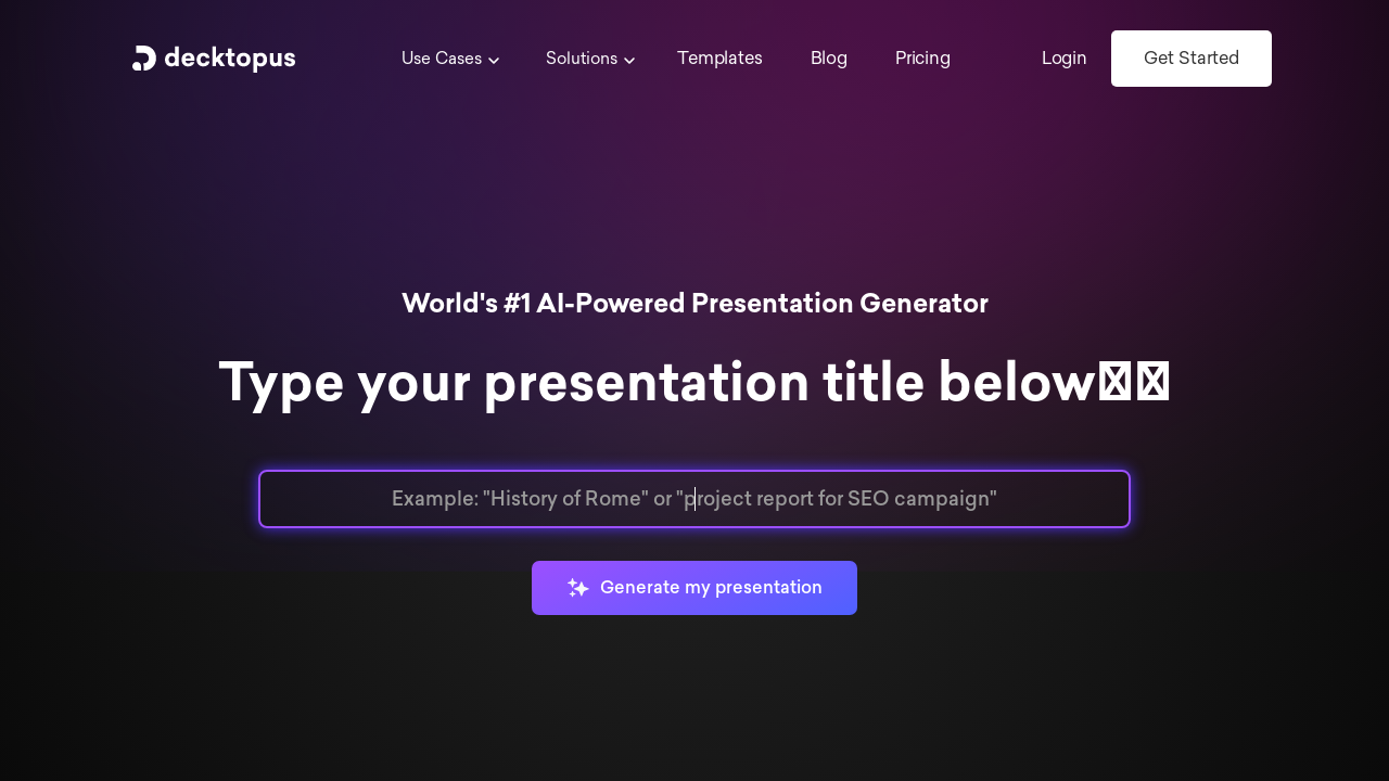 Decktopus AI - AI-Powered Presentation Generator - Appndo