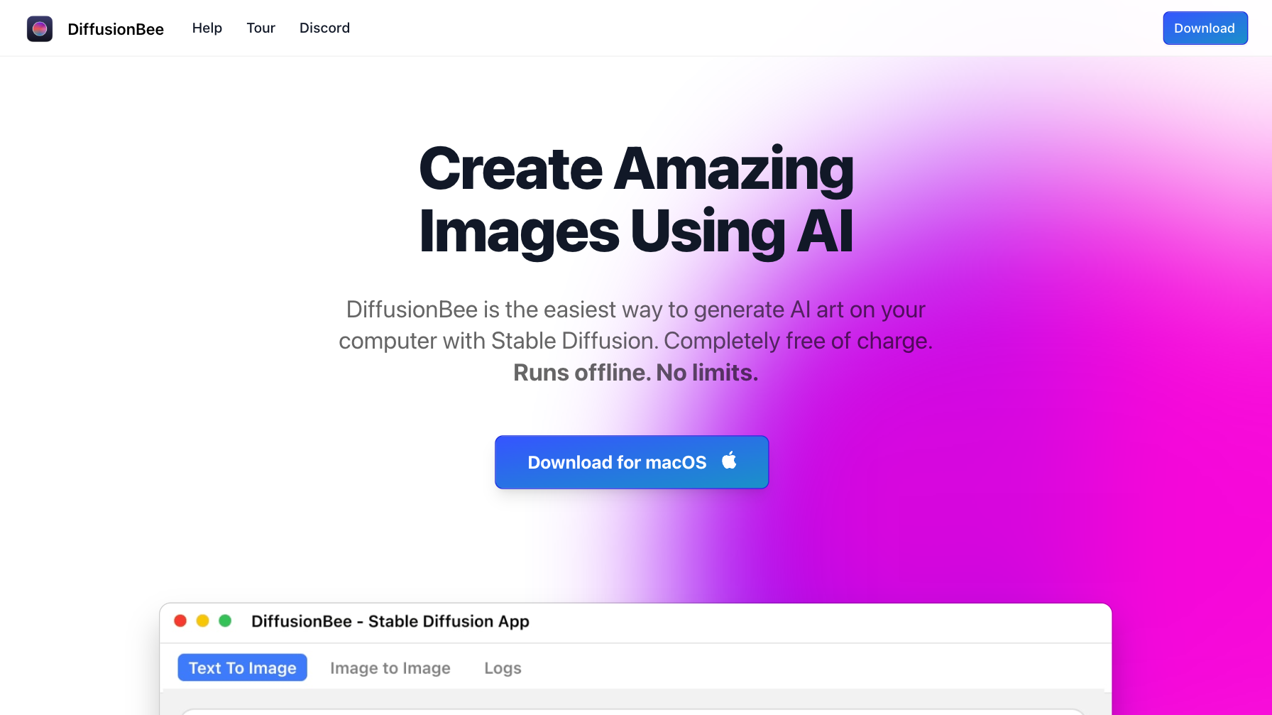 DiffusionBee - Generate AI Art with Stable Diffusion - Appndo