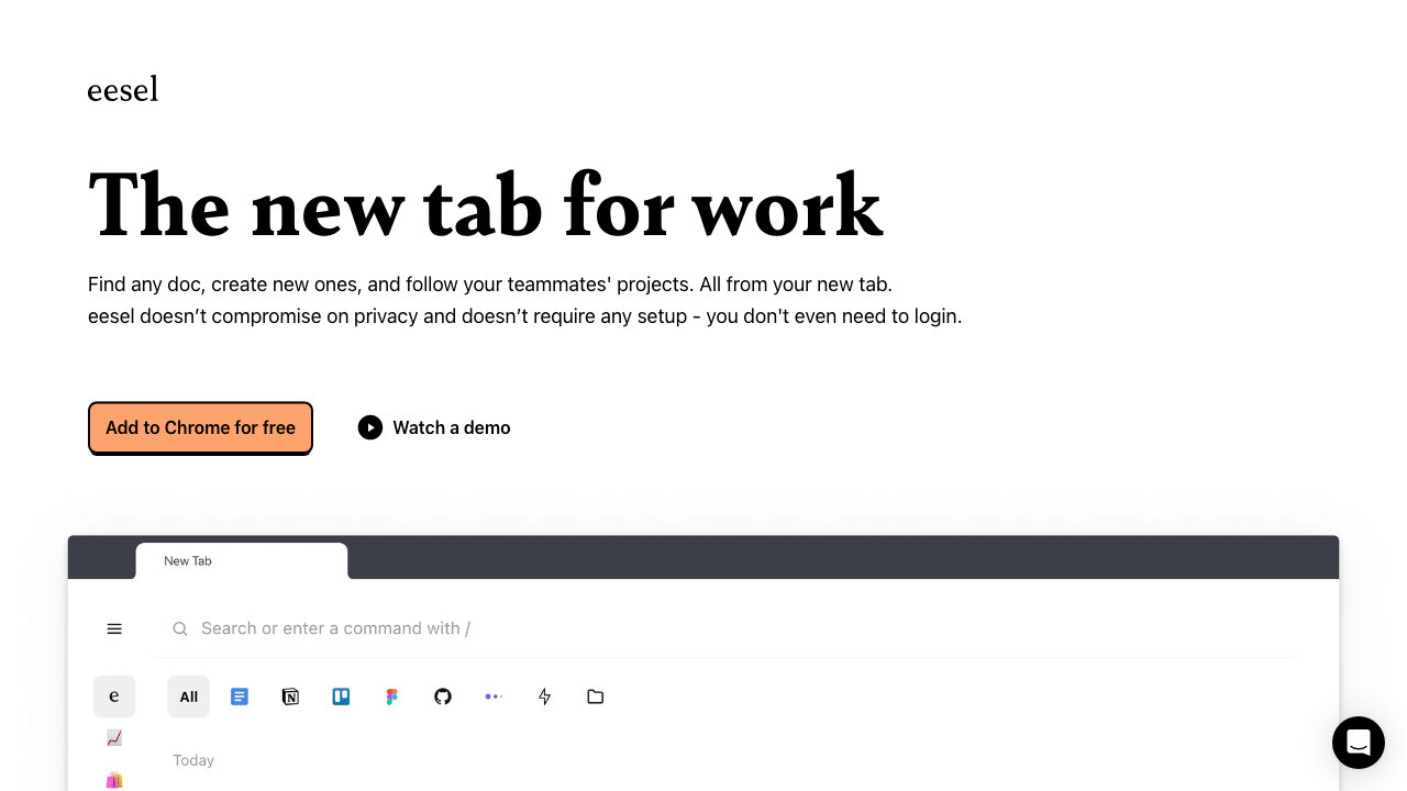eesel - The New Tab for Work - Appndo