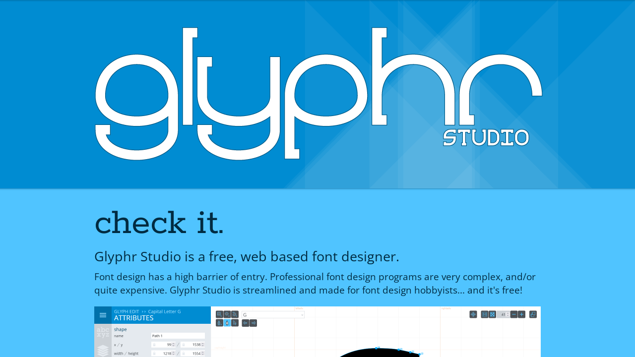 Glyphr - Free Web Based Font Designer - Appndo