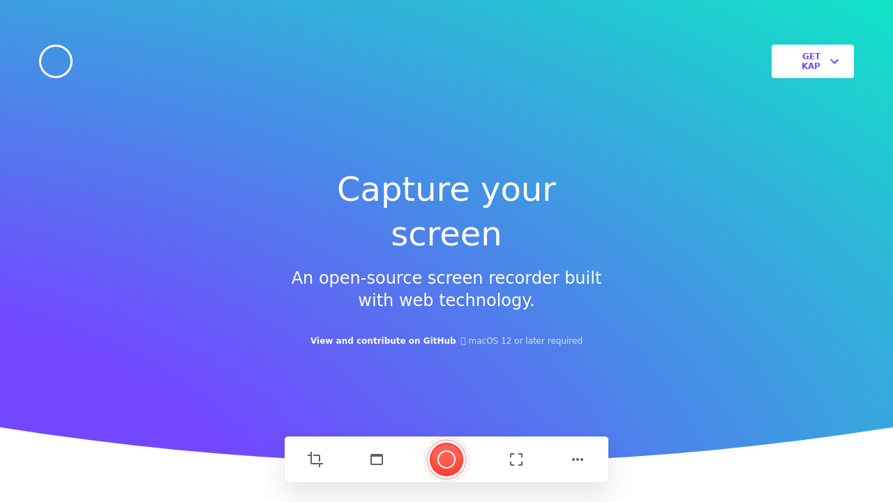Kap - Capture your screen - Appndo