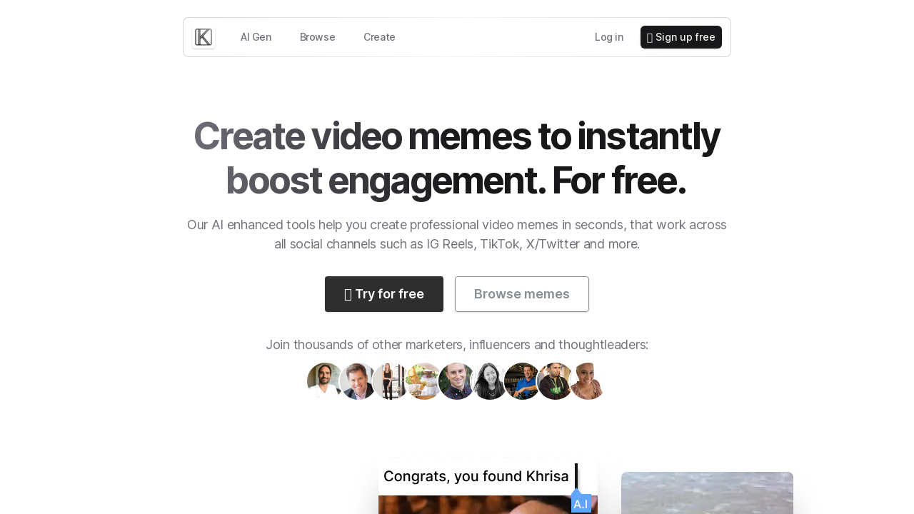 Khrisa - Create video memes to instantly boost engagement - Appndo