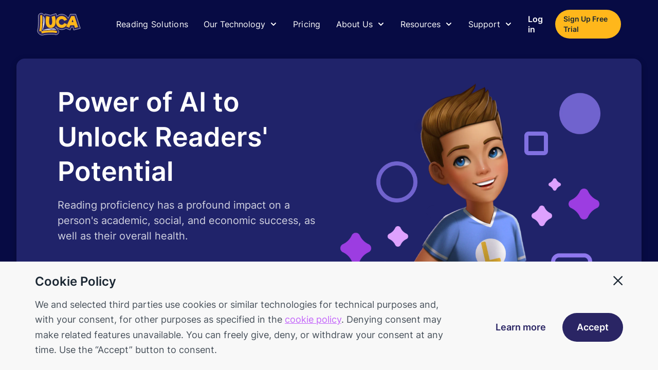 LUCA - AI Reading Tutor Empowering Readers - Appndo