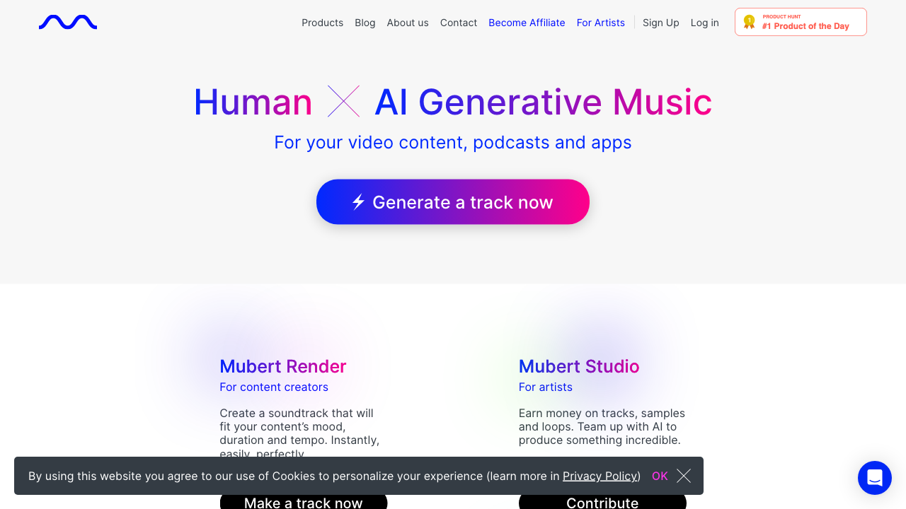 Mubert - AI Generative Music - Appndo