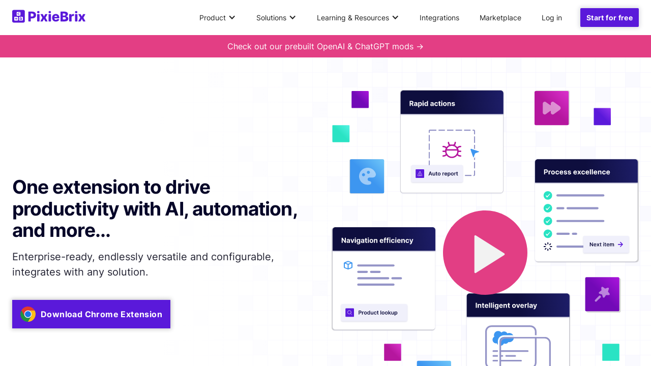 PixieBrix - One Extension to Drive Productivity with AI - Appndo