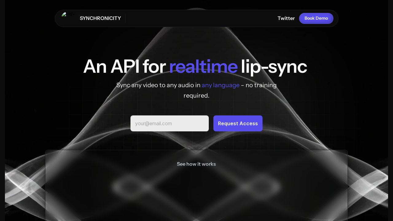 Synchronicity Labs  - An API for Realtime Lip-Sync  - Appndo