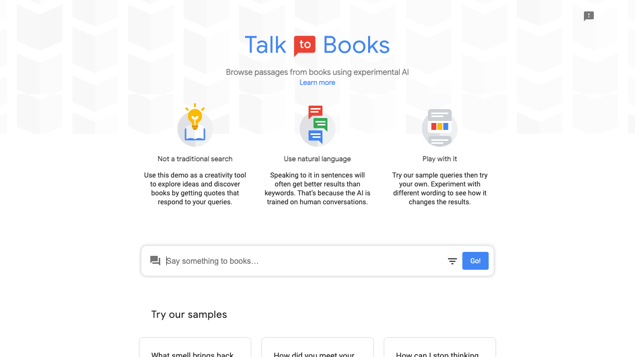 Talk To Books - Browse Passages from Books Using AI - Appndo