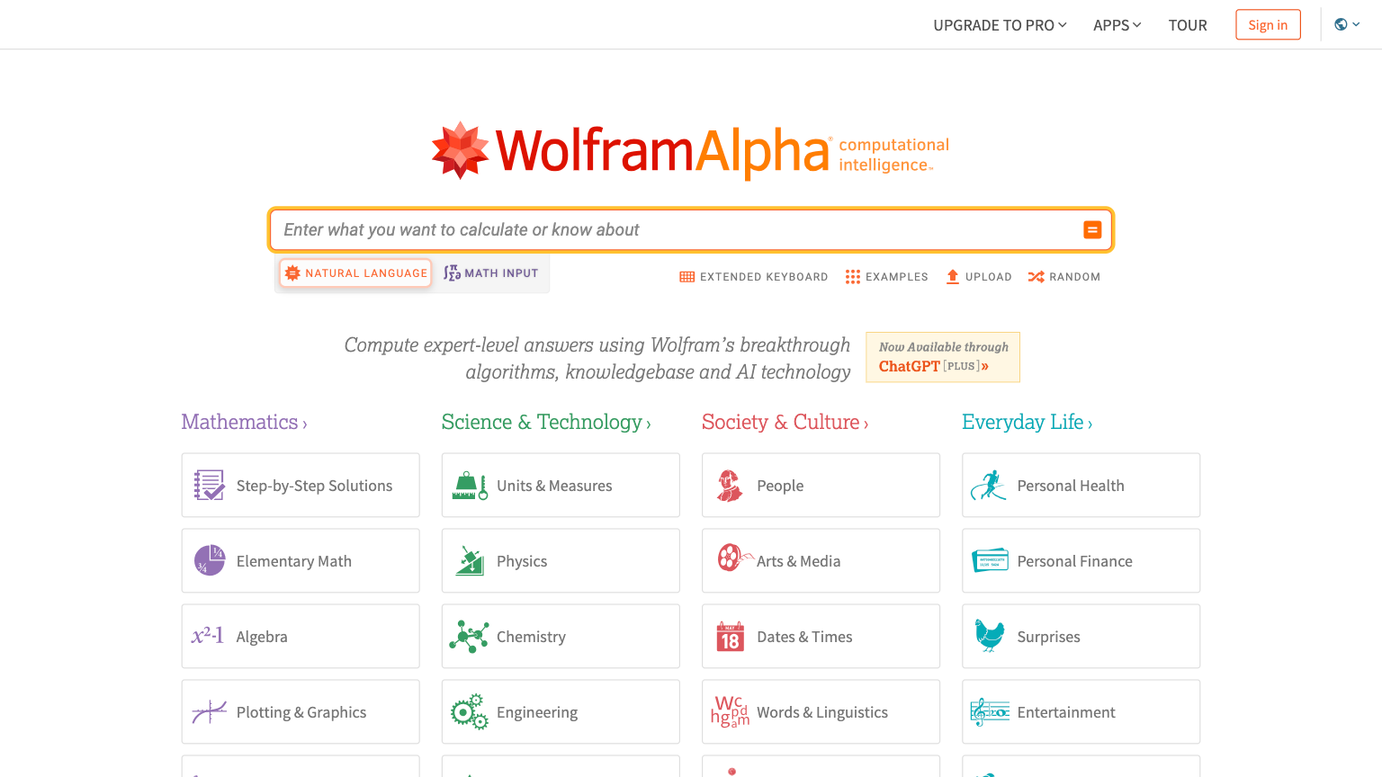 Wolfram Alpha - Computational Knowledge Engine - Appndo