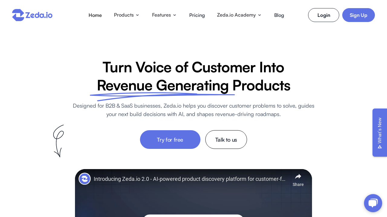 Zeda.io - Turn voice of customer into revenue generating - Appndo